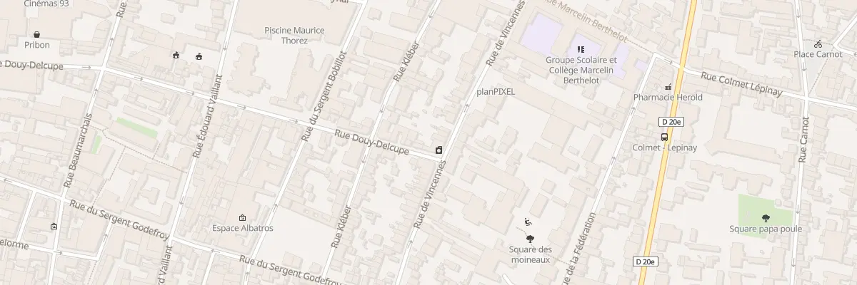 Plan du 54 Rue de Vincennes à Montreuil