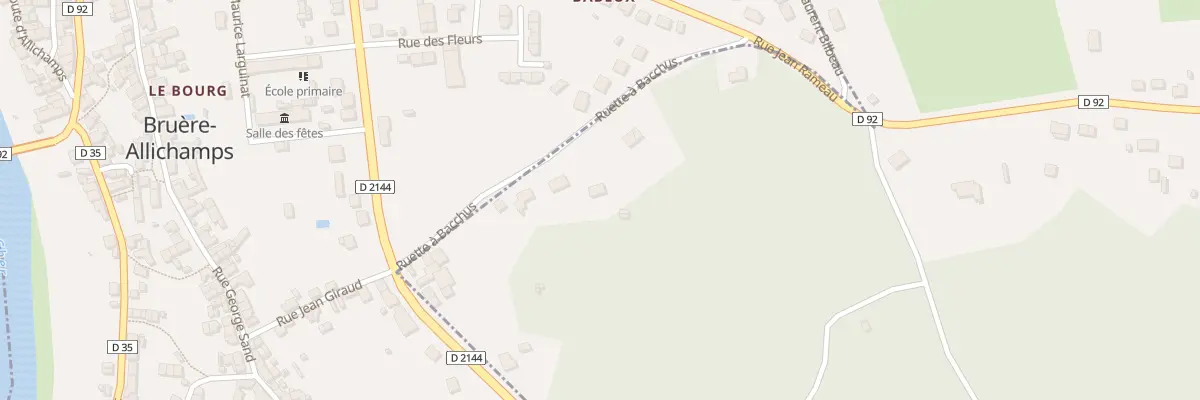 Plan du 14 Ruet à Bacchus à La Celle