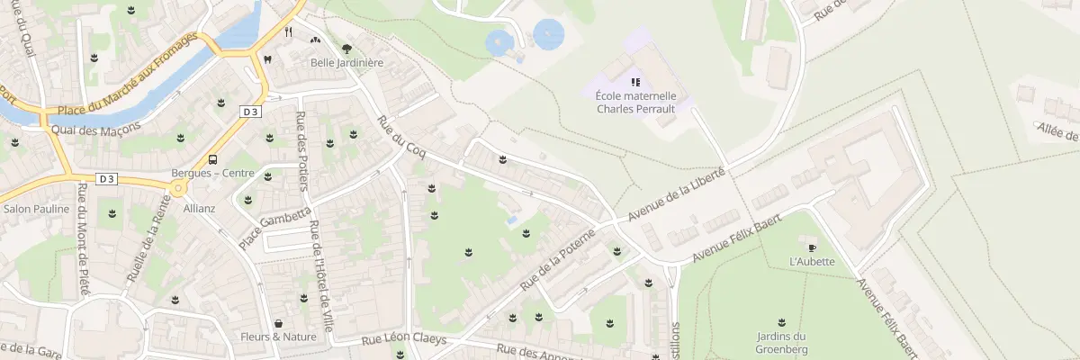 Plan du 16 Rue Neuve des Capucins à Bergues