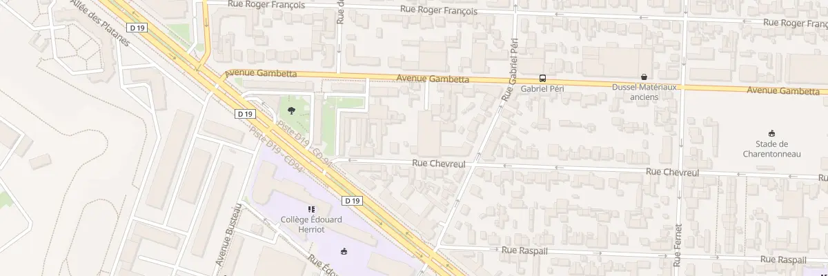 Plan du 11 Rue Chevreul à Maisons-Alfort