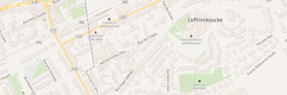 Plan du 215 Rue Roger Salengro à Leffrinckoucke