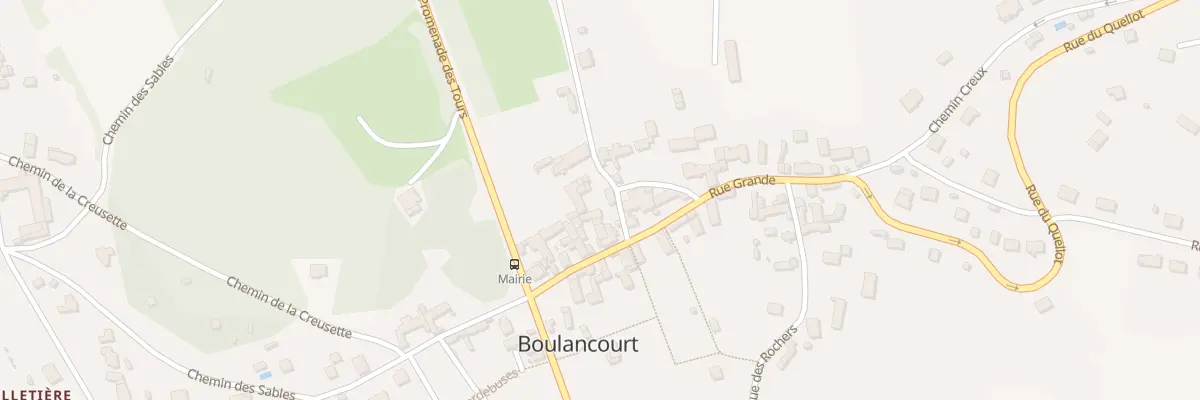 Plan du 3 Che de l’Eglise à Boulancourt