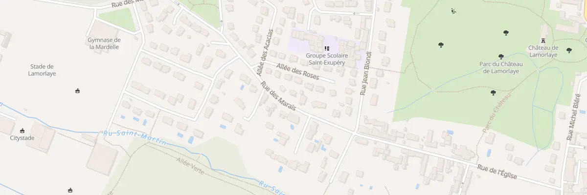 Plan du 12 Rue des Marais à Lamorlaye