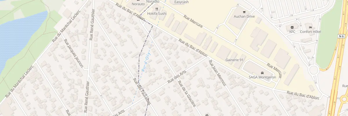 Plan du 9 Rue de la Glacière à Montgeron