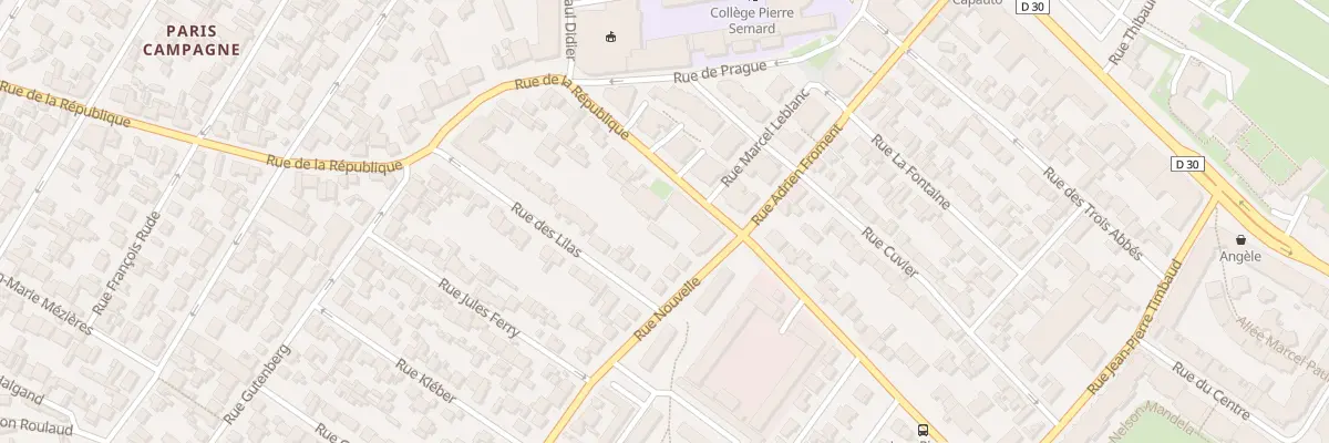 Plan du 115 Rue De La Republique à Drancy