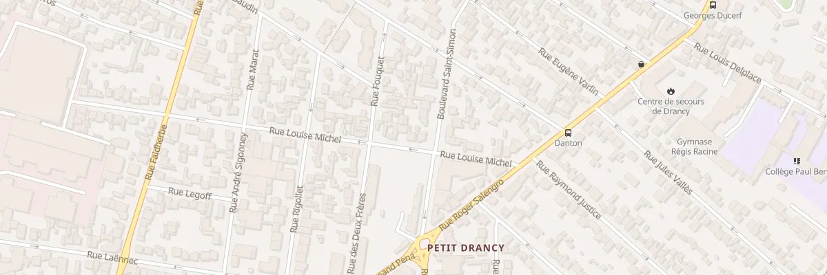 Plan du 22 Rue Louise Michel à Drancy