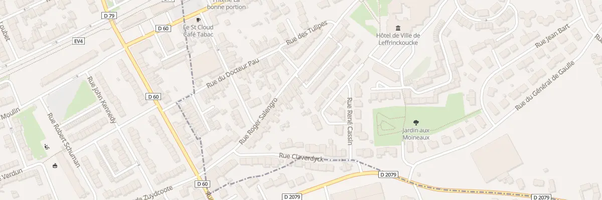 Plan du 188 Rue Roger Salengro à Leffrinckoucke