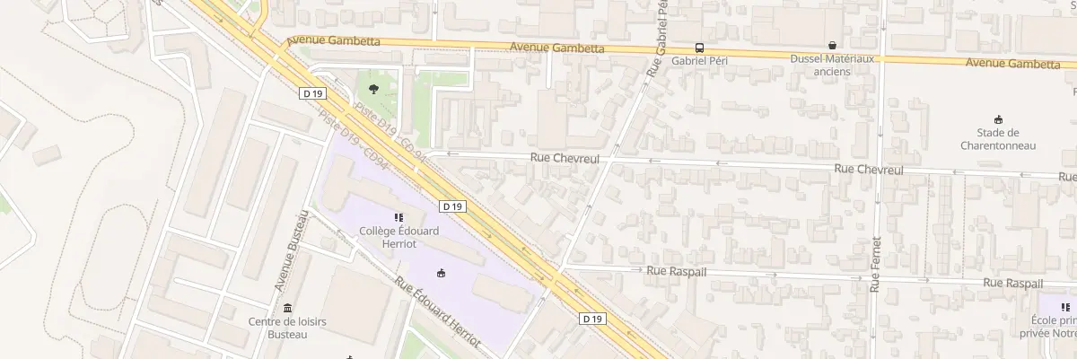 Plan du 12 Rue Chevreul à Maisons-Alfort