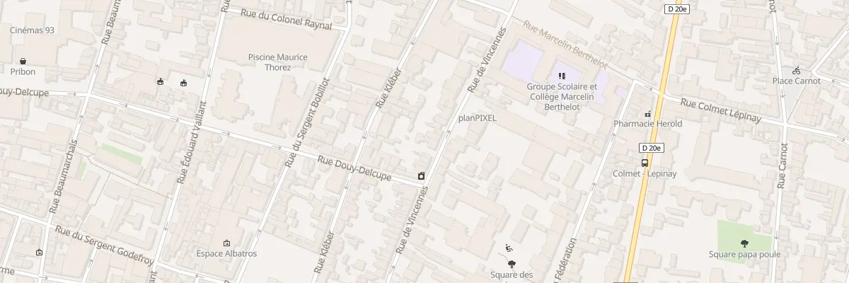 Plan du 44B Rue de Vincennes à Montreuil