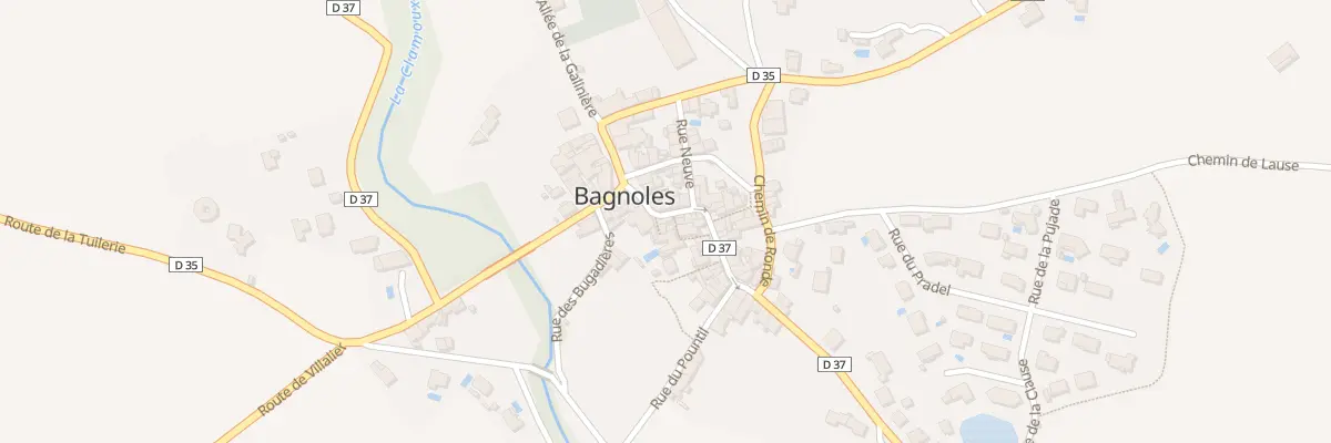 Plan du 48 Le Village à Bagnoles