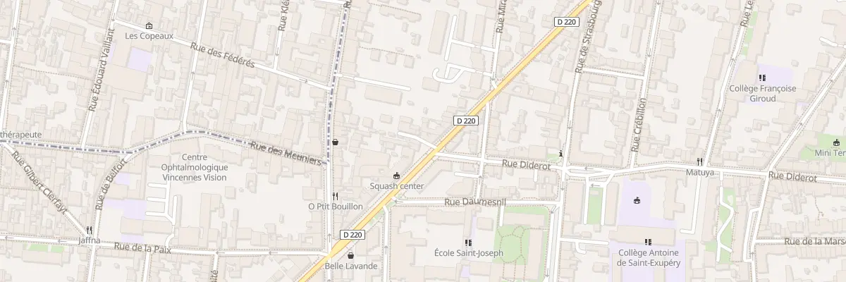 Plan du 109 Av de la République à Vincennes