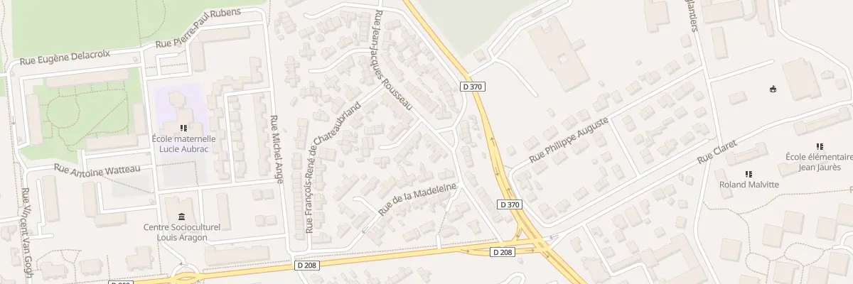 Plan du 7 Rue Jean Jacques Rousseau à Gonesse