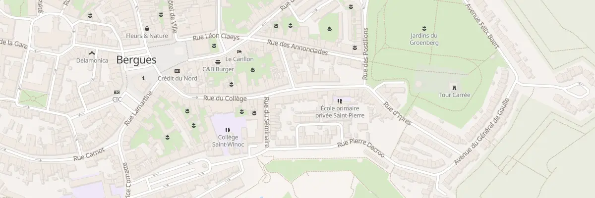 Plan du 40 Rue du Collège à Bergues