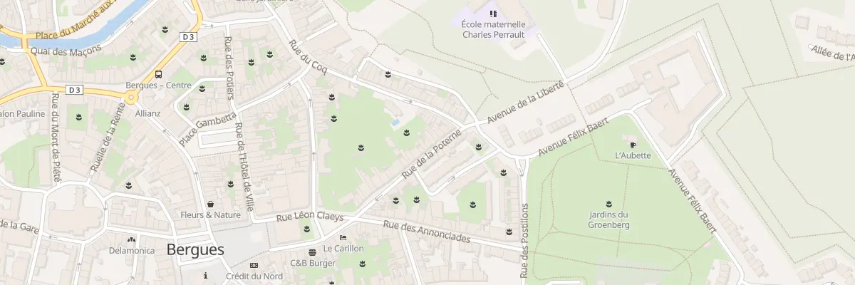 Plan du 29 Rue de la Poterne à Bergues