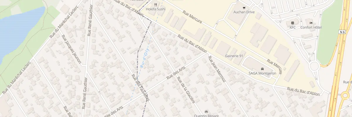 Plan du 11 Rue de la Glacière à Montgeron