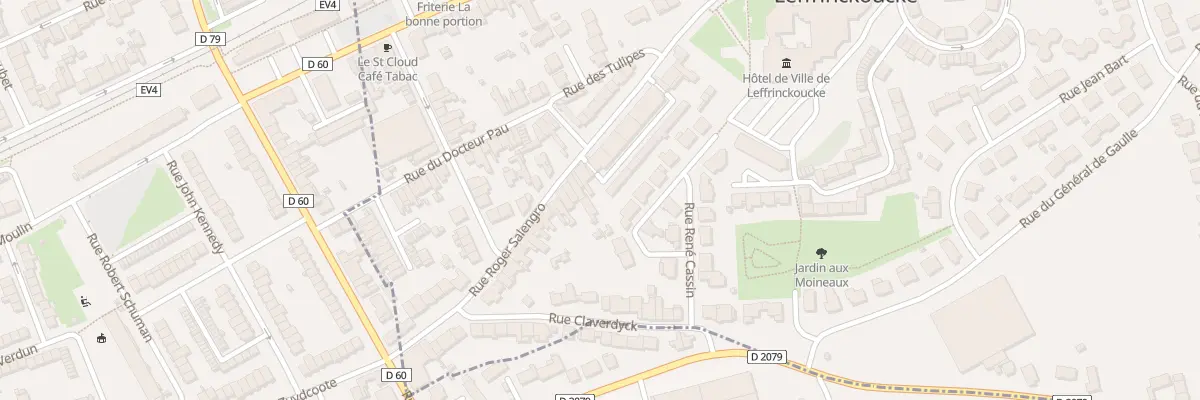 Plan du 192 Rue Roger Salengro à Leffrinckoucke