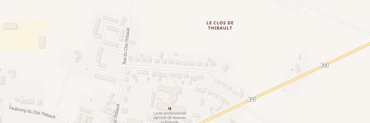 Plan du 15 Rue du Docteur Rousse à Beaune-la-Rolande
