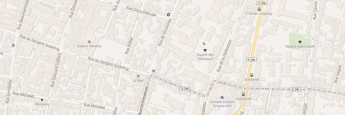 Plan du 65 Rue de Vincennes à Montreuil