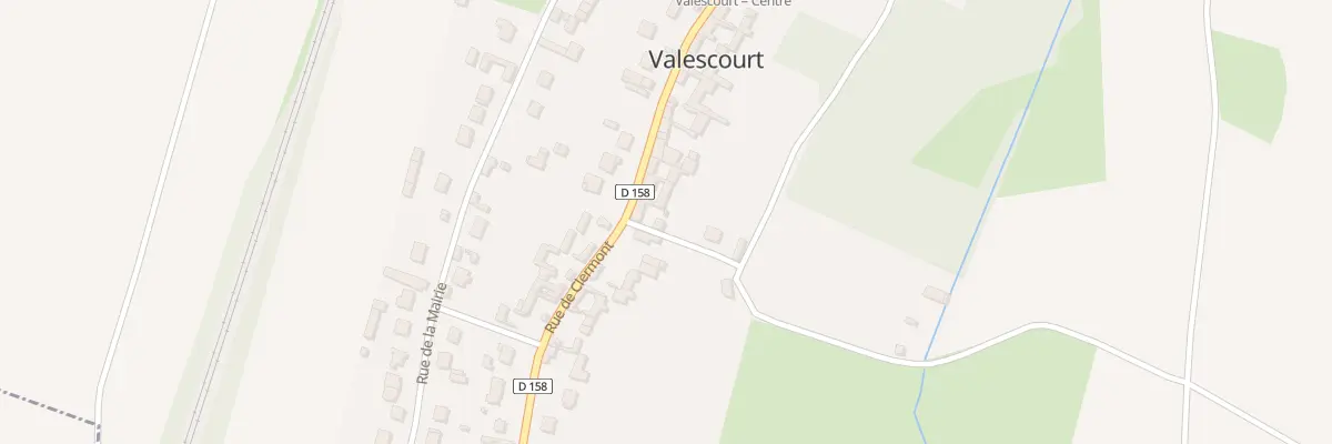 Plan du 25 Rue de Clermont à Valescourt