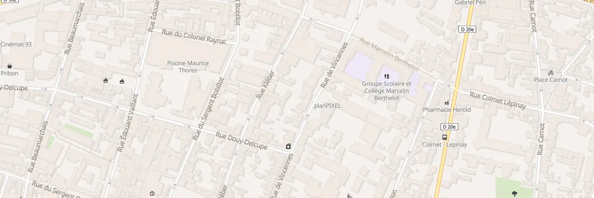 Plan du 38 Rue de Vincennes à Montreuil