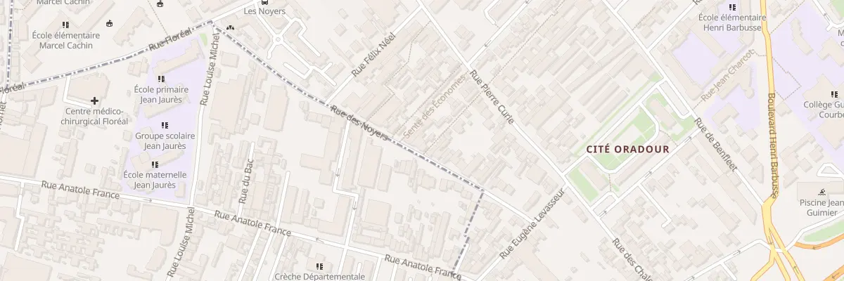 Plan du 55 Rue des Noyers à Romainville
