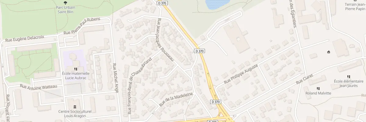 Plan du 22 Rue Jean Jacques Rousseau à Gonesse