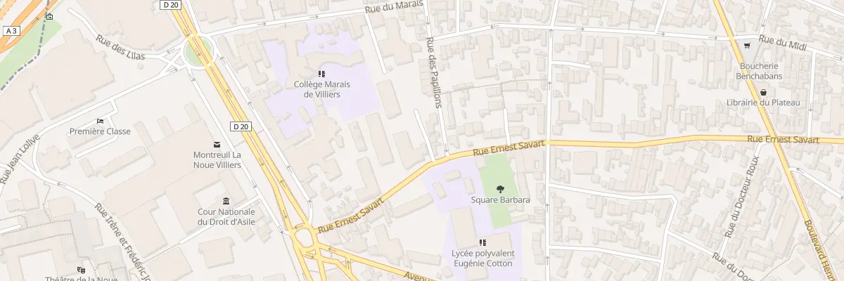 Plan du 27 Rue Ernest Savart à Montreuil