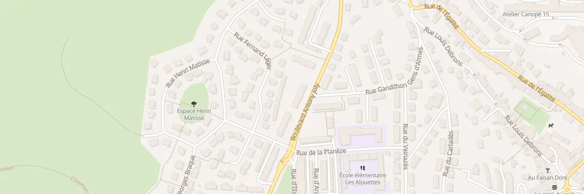 Plan du 53 Bd Antony Joly à Aurillac