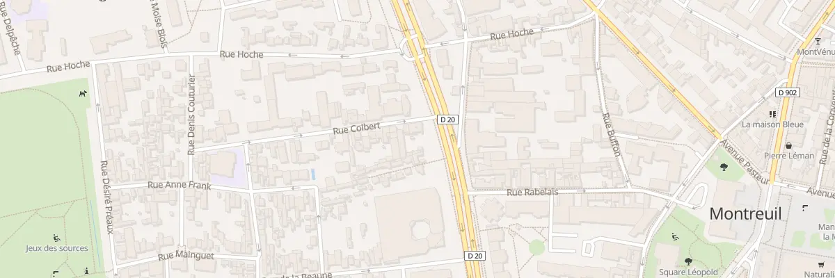 Plan du 5 Rue Colbert à Montreuil