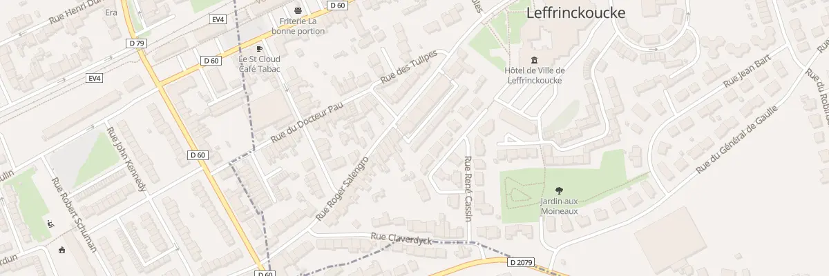Plan du 208 Rue Roger Salengro à Leffrinckoucke