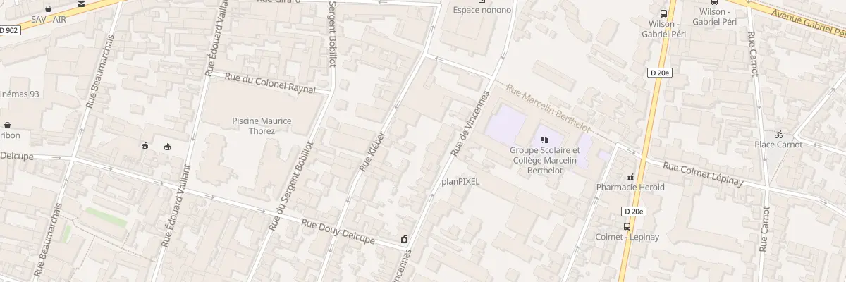 Plan du 32B Rue de Vincennes à Montreuil