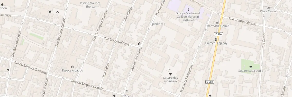 Plan du 49 Rue de Vincennes à Montreuil