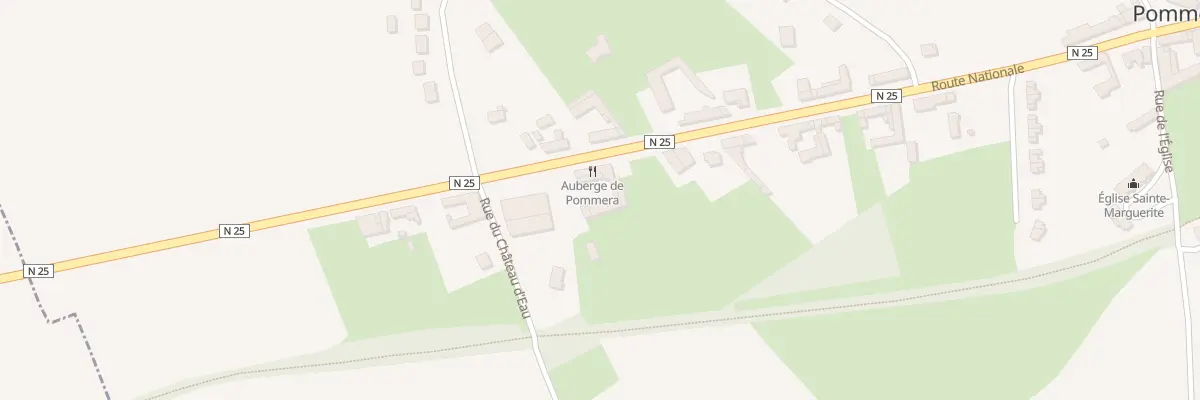 Plan du 21 Rte Nationale à Pommera