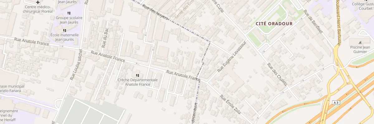 Plan du 135 Rue Anatole France à Bagnolet