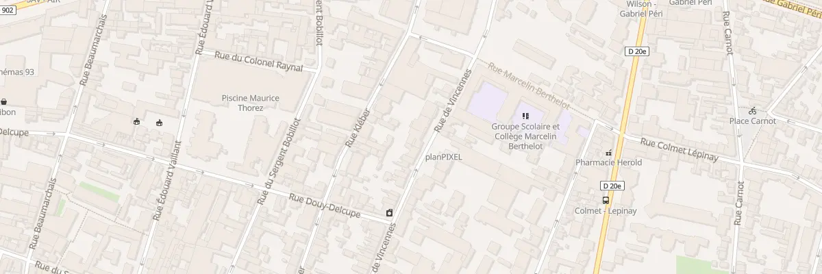 Plan du 34 Rue de Vincennes à Montreuil