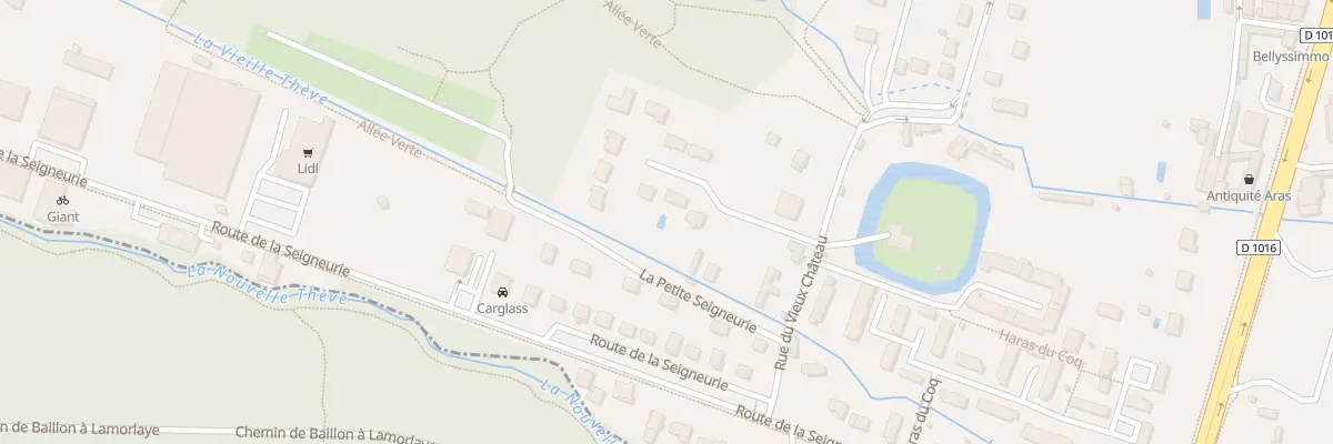 Plan du 9 All de la Theve à Lamorlaye