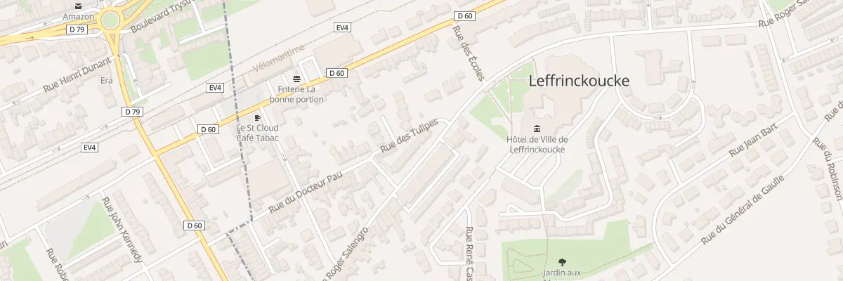 Plan du 251 Rue Roger Salengro à Leffrinckoucke