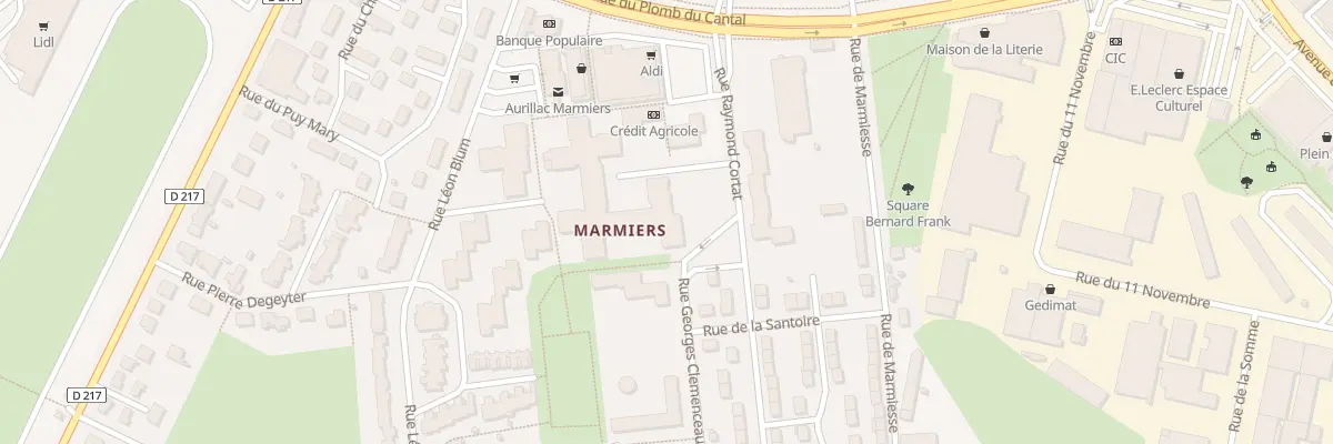Plan du 12B Rue Raymond Cortat à Aurillac