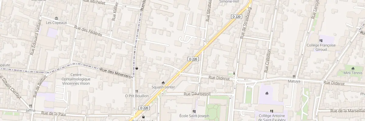 Plan du 113 Av de la République à Vincennes