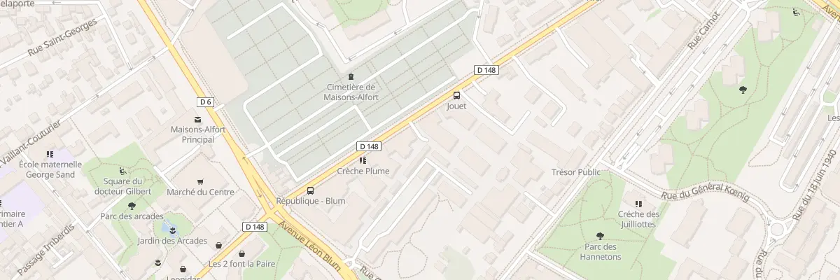 Plan du 56 Av de la République à Maisons-Alfort