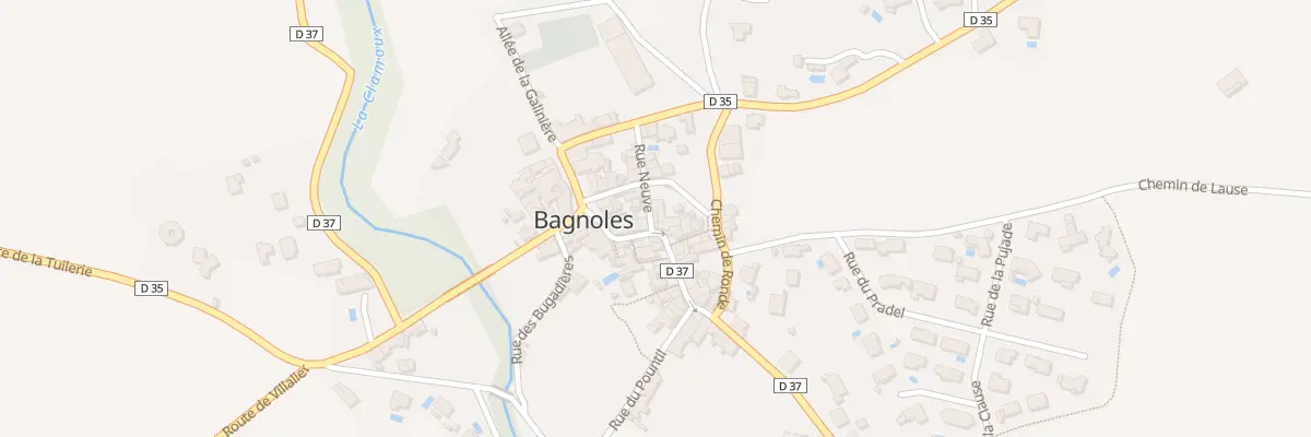 Plan du 16 Le Village à Bagnoles