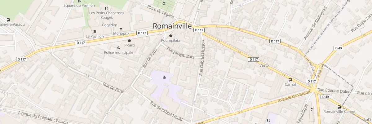 Plan du 18 Rue Joseph Bara à Romainville