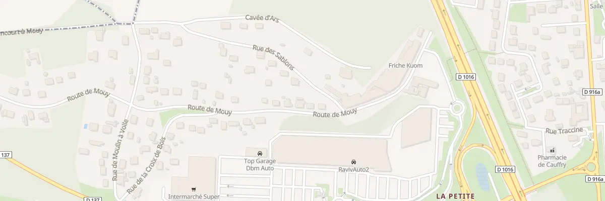 Plan du 36 Rte de Mouy à Cauffry