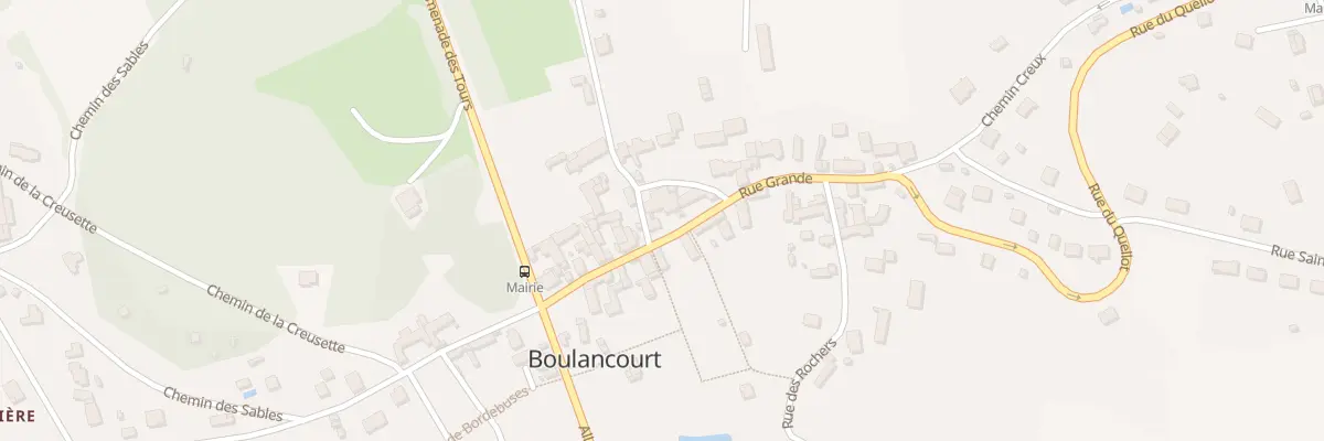 Plan du 39 Rue Grande à Boulancourt