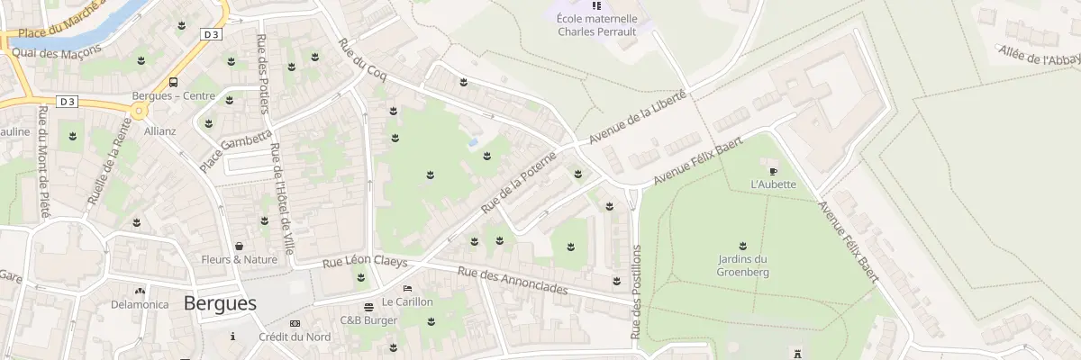 Plan du 22 Rue de la Poterne à Bergues