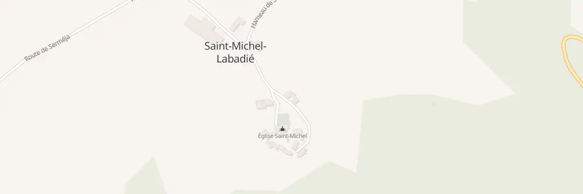 Plan du 5002 Le Bes et La Payssiero à Saint-Michel-Labadié