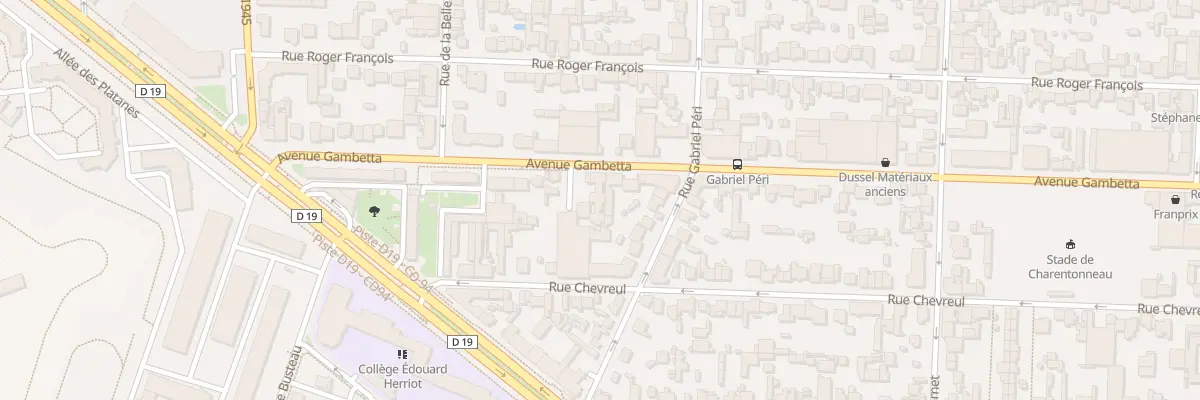 Plan du 16 Av Gambetta à Maisons-Alfort