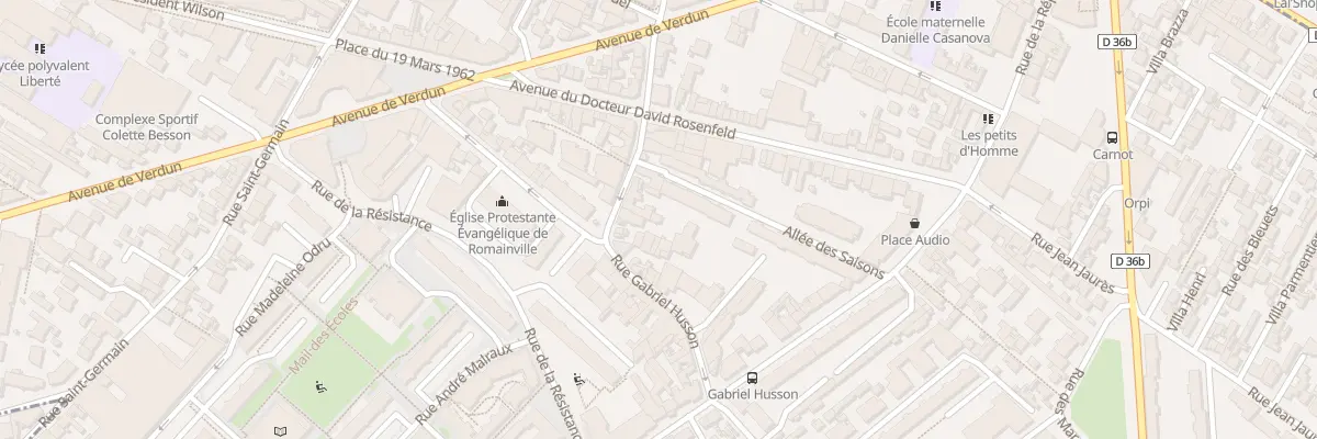 Plan du 77 Rue Gabriel Husson à Romainville