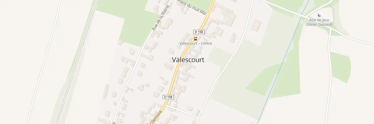 Plan du 13 Rue de Clermont à Valescourt