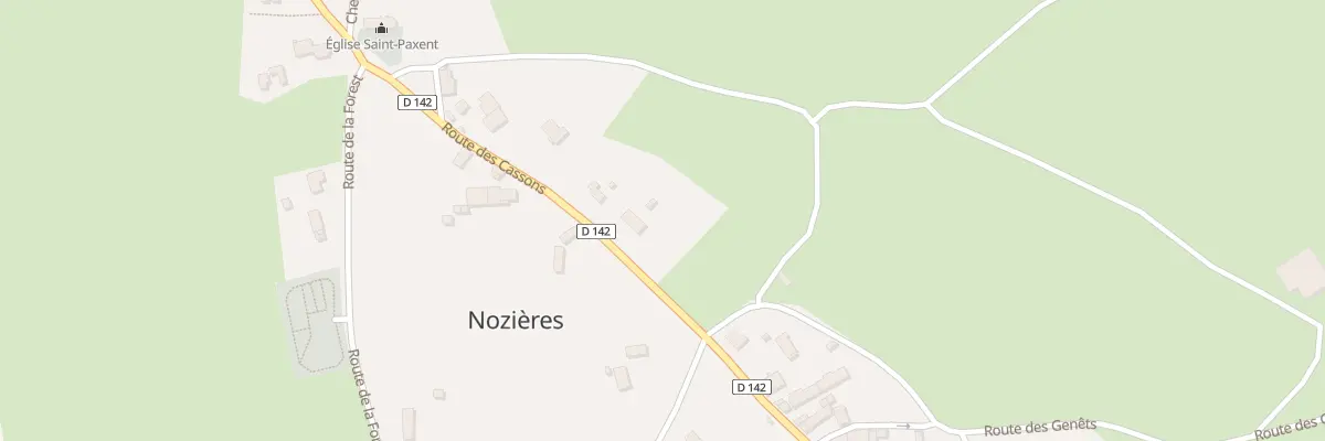 Plan du 331 Rte des Cassons à Nozières